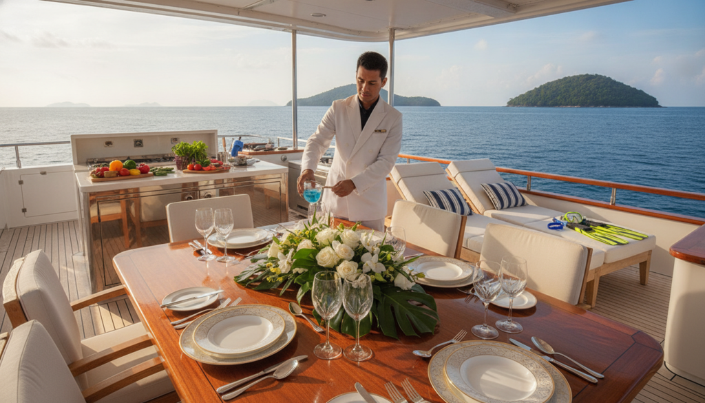 what is included in a yacht charter